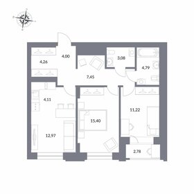 115 м², 3-комнатная квартира 24 900 000 ₽ - изображение 96