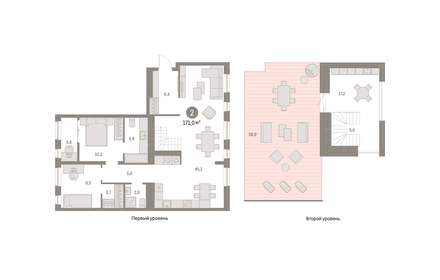 167 м², 3-комнатная квартира 22 500 000 ₽ - изображение 123