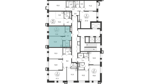 45 м², 1-комнатная квартира 12 000 000 ₽ - изображение 74