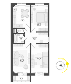81,3 м², 3-комнатная квартира 8 000 000 ₽ - изображение 80