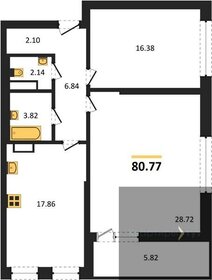 95,4 м², 2-комнатная квартира 15 000 000 ₽ - изображение 81