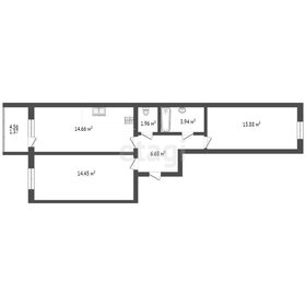 Квартира 56,9 м², 2-комнатная - изображение 1