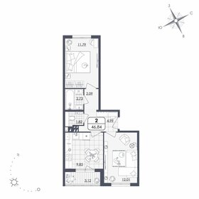53,6 м², 2-комнатная квартира 5 475 692 ₽ - изображение 33