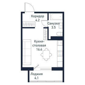 35,3 м², 1-комнатная квартира 2 859 300 ₽ - изображение 45