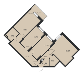 93,7 м², 3-комнатная квартира 11 436 300 ₽ - изображение 32