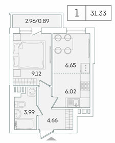 27 м², квартира-студия 5 500 000 ₽ - изображение 1