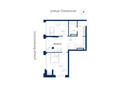 71,2 м², 2-комнатная квартира 12 555 200 ₽ - изображение 72