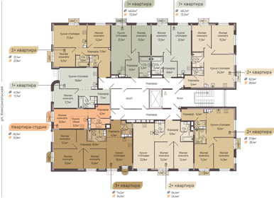 71,7 м², 3-комнатная квартира 9 850 000 ₽ - изображение 50