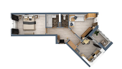 49,7 м², 2-комнатная квартира 5 500 000 ₽ - изображение 90
