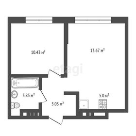 Квартира 38 м², 1-комнатная - изображение 1