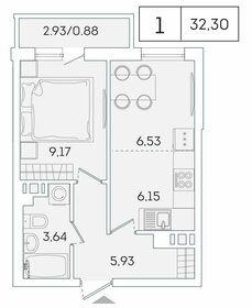 32,5 м², 1-комнатная квартира 5 300 000 ₽ - изображение 83