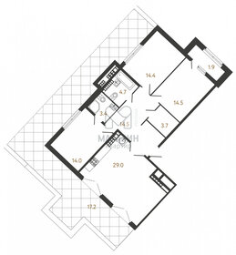 Квартира 98,2 м², 3-комнатная - изображение 2