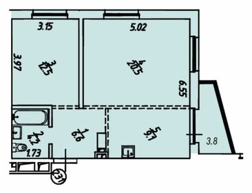 77,3 м², 3-комнатная квартира 10 096 500 ₽ - изображение 74