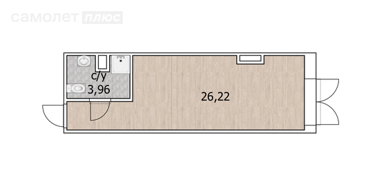 28,8 м², квартира-студия 5 070 000 ₽ - изображение 31