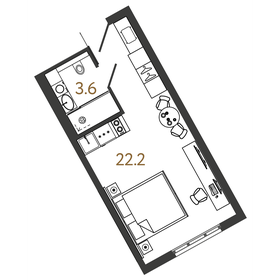 30 м², квартира-студия 7 620 000 ₽ - изображение 156