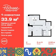 Квартира 33,9 м², 1-комнатная - изображение 3