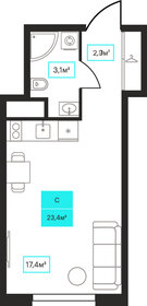 26,9 м², квартира-студия 4 000 000 ₽ - изображение 43