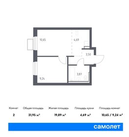 Квартира 39,1 м², 1-комнатная - изображение 1