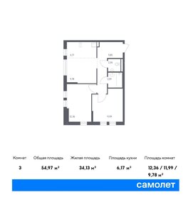 55 м², 2-комнатная квартира 12 600 225 ₽ - изображение 22