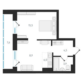 38 м², 2-комнатная квартира 2 900 000 ₽ - изображение 82