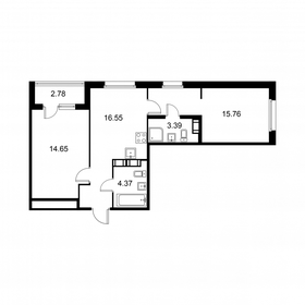 Квартира 56,1 м², 2-комнатная - изображение 1