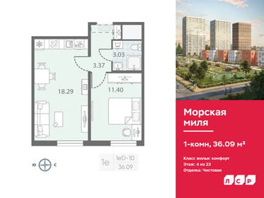 36,4 м², 1-комнатная квартира 8 650 000 ₽ - изображение 69