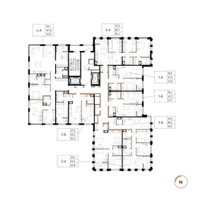40,8 м², 1-комнатная квартира 3 398 420 ₽ - изображение 104