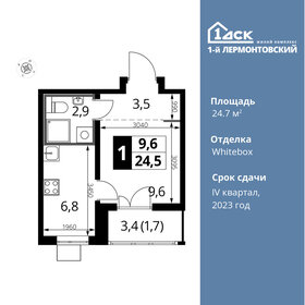 Квартира 24,7 м², студия - изображение 1