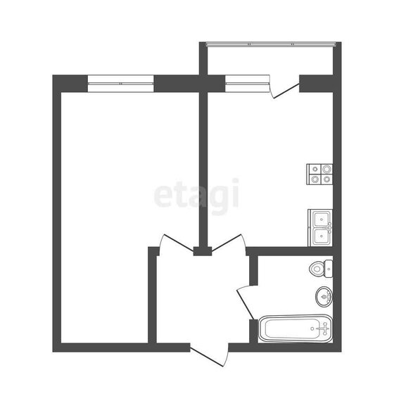 41 м², 1-комнатная квартира 3 360 000 ₽ - изображение 7