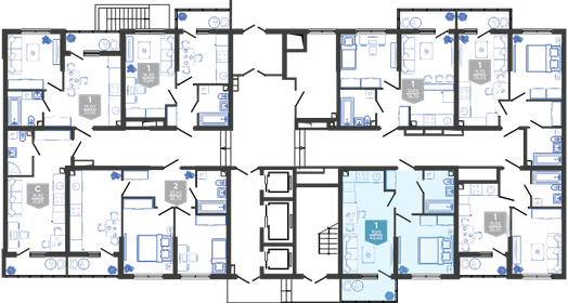 41 м², 1-комнатная квартира 7 498 000 ₽ - изображение 35