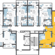 Квартира 60,4 м², 2-комнатная - изображение 2