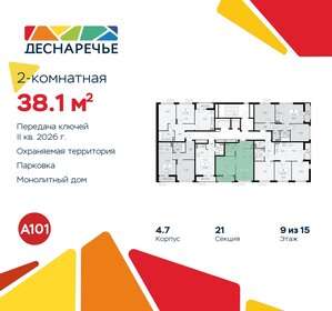 35,8 м², 2-комнатная квартира 10 466 468 ₽ - изображение 26