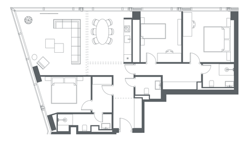 185 м², 3-комнатные апартаменты 116 797 992 ₽ - изображение 132