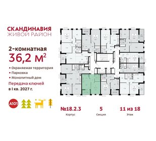 Квартира 36,2 м², 2-комнатная - изображение 2