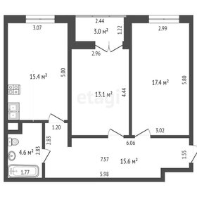 Квартира 67,4 м², 2-комнатная - изображение 2