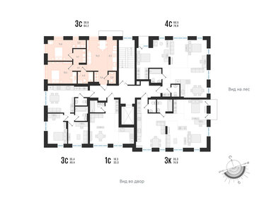 69,5 м², 3-комнатная квартира 7 900 000 ₽ - изображение 73