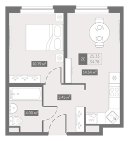 29,4 м², квартира-студия 6 500 000 ₽ - изображение 95