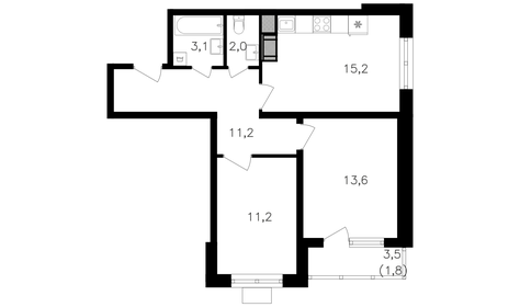 72,7 м², 3-комнатная квартира 20 200 000 ₽ - изображение 94