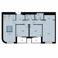 Квартира 92,5 м², 4-комнатная - изображение 2