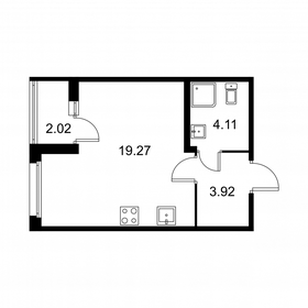 28,3 м², квартира-студия 4 642 840 ₽ - изображение 32