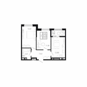 85,3 м², квартира-студия 10 033 540 ₽ - изображение 22