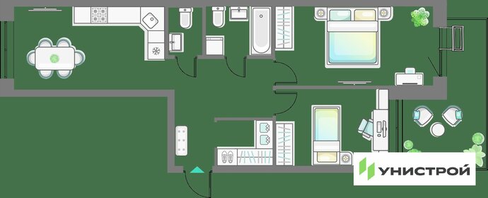 82 м², 2-комнатная квартира 15 100 000 ₽ - изображение 40