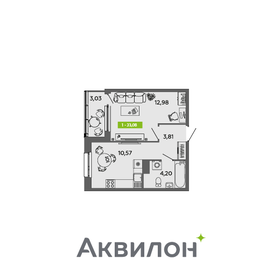 30,6 м², 1-комнатная квартира 4 629 522 ₽ - изображение 20