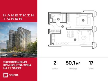 50,4 м², 2-комнатные апартаменты 16 606 800 ₽ - изображение 18