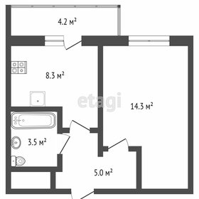 Квартира 34 м², 1-комнатная - изображение 1