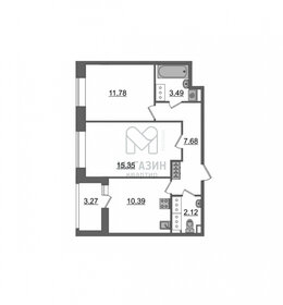 58,1 м², 2-комнатные апартаменты 8 299 292 ₽ - изображение 30