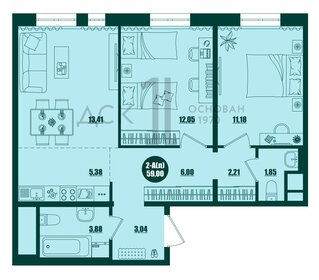 78,2 м², 2-комнатная квартира 9 600 000 ₽ - изображение 27