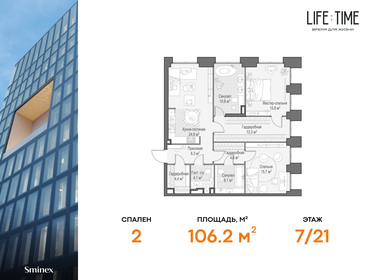 96,6 м², 3-комнатная квартира 89 000 000 ₽ - изображение 94