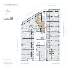 Квартира 79 м², 1-комнатные - изображение 5