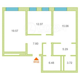 Квартира 70 м², 2-комнатная - изображение 1